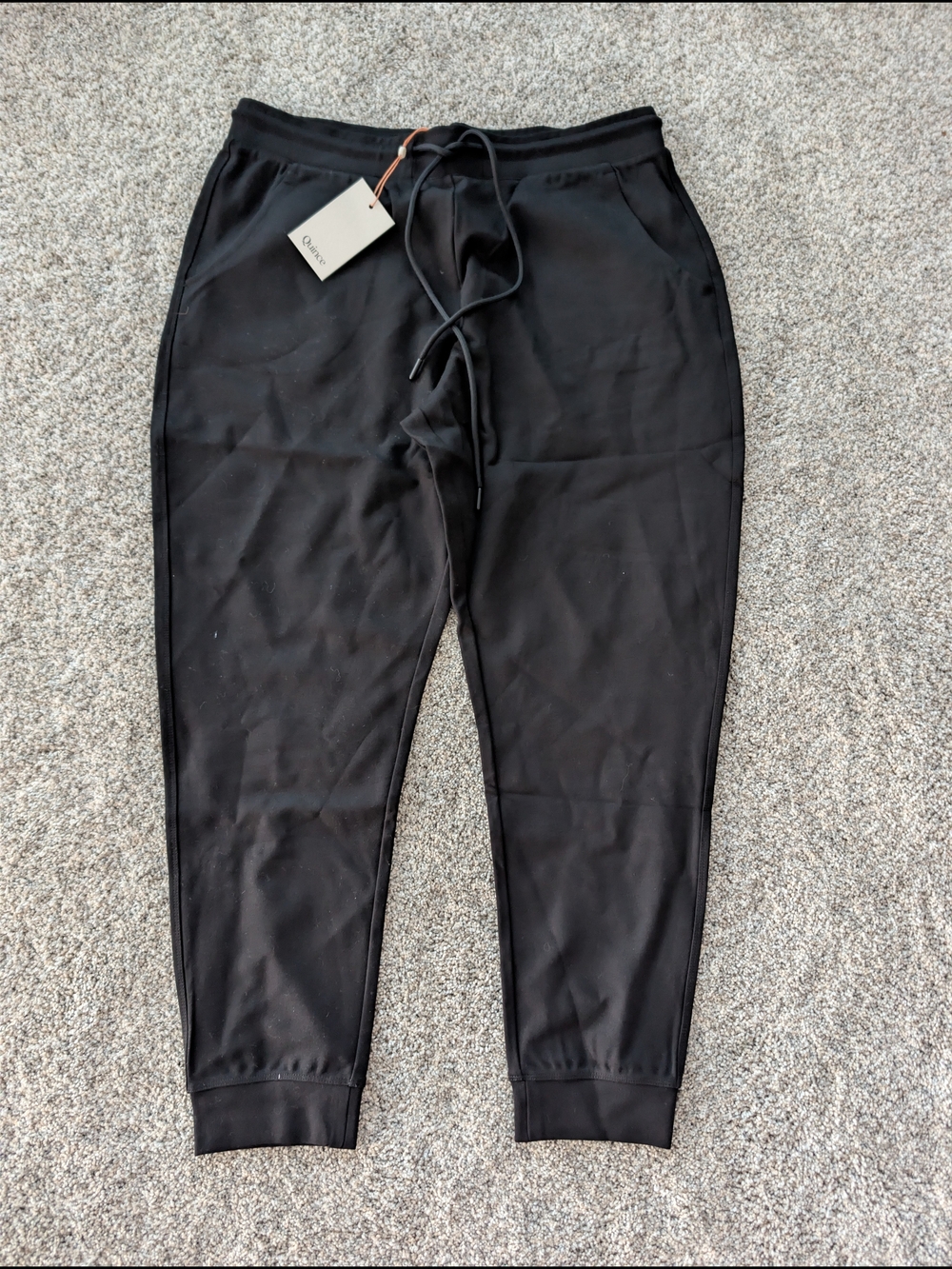 Quince Ultra Stretch Ponte Jogger Size Large Black NWT - Picture 1 of 6